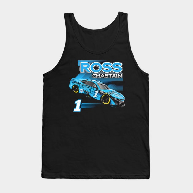 Ross Chastain Black Car Tank Top by ganisfarhan